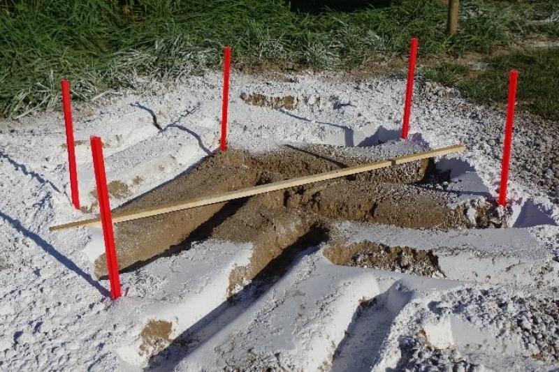 Afdruk met hoge bandenspanning.